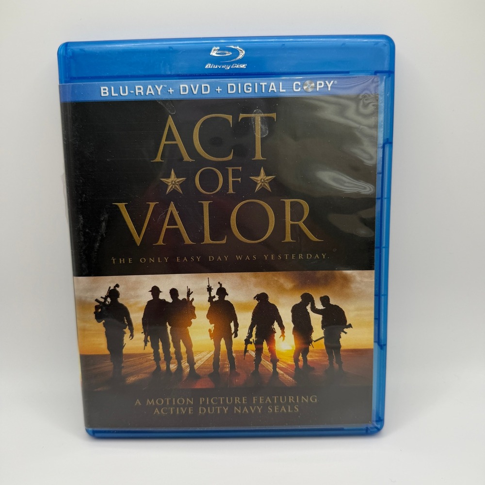 Act of Valor Blu-ray DVD Combo 2012 Navy SEALs Action Movie 2-Disc Set‎